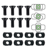 Accessoires tactiques 5 7 9 11 13 emplacements Système de rail Lok en alliage d'aluminium et polymère avec vis à écrou en T et clé