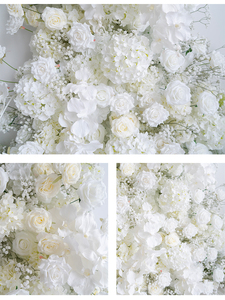 Sang Trọng Màu Trắng Thác Hoa Trang Trí Nội Thất Đám Cưới Backdrop Nhân Tạo Hoa Trung Tâm Hiển Thị Tổ Chức Sự Kiện Trang Trí Xếp Cảo Sắp Xếp - Product Image 5