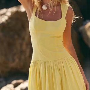 Vestido de Encaje Personalizado, Nuevo Modelo 2025, Vestido Informal de Lino sin Mangas, Cómodo para Vacaciones, Sexy y con Espalda Descubierta para Damas - Product Image 2