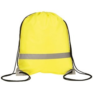 Mochila con Cordón Ajustable y Banda Reflectante, Bolsa Simple con Cordón de Cierre - Product Image 5
