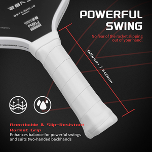 Raquette de pickleball Boomstick EVA Power Surrounding Foam Core Sweet Dessert Balanced MOI Training System en fibre de carbone brute EPP 16 mm - Product Image 5