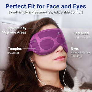 Máscara de Ojos Refrescante para Ojos Hinchados, Migrañas y Dolores de Cabeza, Alivio Rápido, Compresa Fría, Reutilizable, Duradera y Cómoda, Paquete de Gel Frío para la Cara - Product Image 3