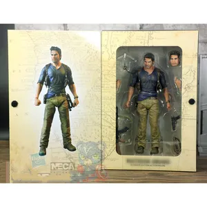 18cm NECA Uncharted nathans drake Movie Action Figure Standing PVC Collection Model Toys for Kids Gifts Custom