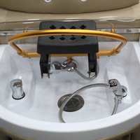 Ascenseur de dossier électrique Salon Spa Circulation de l'eau Tête Thérapie Lavage des cheveux Massage Pédicure Pied Shampooing Lit