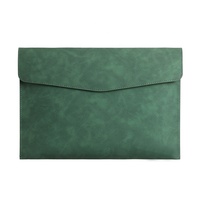Bolsa de documentos de cuero PU A4 personalizada de fábrica, Cartera de oficina de negocios, carpeta de archivos, sobre, carpeta, paquete de archivos impermeable