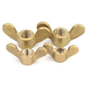 Écrous à oreilles en laiton massif (écrous papillon) à serrage manuel pour boulons et vis M3-M24, fixation <span class=keywords><strong>Guer</strong></span>, modèle DIN315 pour le bois - Product Image 6