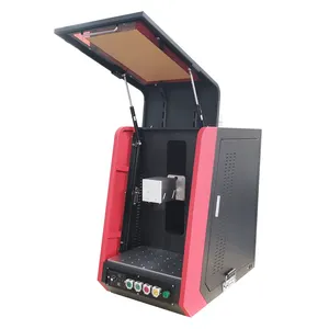 Closed Cover 20W 30W 50W Fiber Laser Marking Machine Price For Gold Silver Pendant Mobile Phones Cell Phone