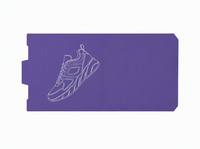 Boîte à chaussures bleu marine Leabon avec motif ligne blanche, emballage pliable en carton pour baskets, logo personnalisé, vente en gros, direct usine