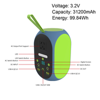 Station d'alimentation solaire compacte de 120 W pour le camping en plein air, vente en gros pour les restaurants, avec logo personnalisé