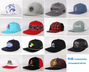 カスタム デザイン 3D 刺繍 スナップバック キャップ 5パネル ストラクチャード フラットブリム ベースボールハット ヒップホップ ダッドキャップ ロゴ刺繍入り - Product Image 6