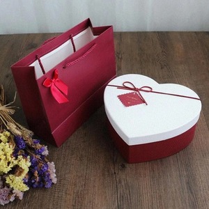 Foil stamping hard cardboard heart-shaped paper birthday <b>gift</b> <b>box</b> can be customized according to needs - Product Image 6