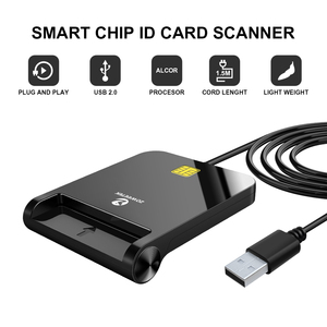 Lector de Tarjetas Inteligentes USB 2.0/Tipo-C NYT RO-121, Lector/Grabador de Tarjetas de Crédito, Débito, Bancarias, ATM, EMV, CAC, ID, IC, SIM - Product Image 2