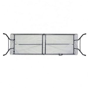 Wholesale High Quality Party <b>Folding</b> <b>Tables</b> Adjustable 6ft 8ft Rectangular HDPE <b>Plastic</b> Metal Frame Portable Outdoor Use Custom - Product Image 5