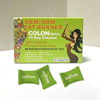 OEM ODM Nettoyage du côlon et détoxification, formule de 15 jours, perte de poids, santé digestive, métabolisme énergétique, 30 comprimés, compléments alimentaires de qualité supérieure