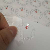 Dibuat Khusus Arloji Dial Baru Terbaik 3d UP Electroforming Nikel Tipis Produksi Logam Alfabet Dial Bulat Stiker Label