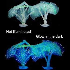 Gloeiende Siliconen Kunstmatige Coral Plant Voor Fish Tank Decor <span class=keywords><strong>Aquarium</strong></span> Ornament - Product Image 4