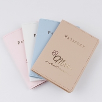 JIEXI Pabrik Grosir Langsung Set Hadiah Perjalanan Fashionable Dompet Paspor Kulit PU Tahan Lama Tempat Dokumen Bergaya Anti Maling Tahan Air