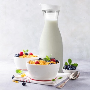 <span class=keywords><strong>Carafe</strong></span> en plastique de 50oz 1,5 L avec couvercles scellés Pichet à <span class=keywords><strong>eau</strong></span> glacée en plastique de qualité alimentaire pour le stockage du réfrigérateur - Product Image 3