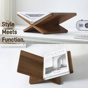 Support de livre en bambou massif en gros pour la cuisine, le bureau, la lecture, support extra large pour livres ouverts, livres de cuisine, recettes, magazines - Product Image 3