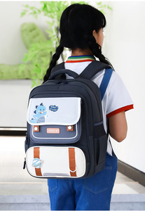 Sac à dos multifonctionnel en polyester imperméable de haute qualité pour filles, style dessin animé tendance pour l'école et la maternelle, élégant pour les étudiantes - Product Image 6