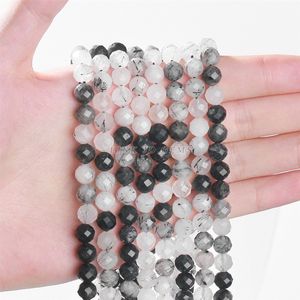 Joyería Jingde, Accesorios de Joyería con Pasador de Pelo Negro Natural de 96 Caras, Cuentas Redondas de Cristal Trenzadas al por Mayor - Product Image 4