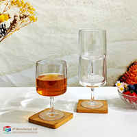 Verre à vin en plastique transparent incassable personnalisé de 310 ml pour les cocktails de mariage