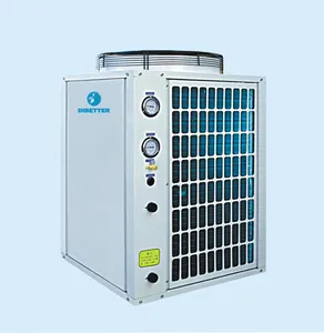 空气温度房屋供暖系统极冷地区使用 EVI 热泵 55C 热加热冷却热水