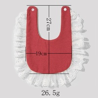 Bavoirs pour bébé personnalisés Ailes d'ange, mode espagnole, en mousseline de coton biologique écologique, motif uni, 4 couches