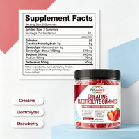 Gummies de créatine et d'électrolytes sans sucre pour la croissance musculaire, l'hydratation rapide et le soutien énergétique – Marque privée OEM/ODM pour la nutrition sportive