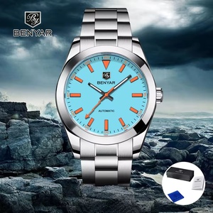 BENYAR 2025 Top marque de luxe automatique <span class=keywords><strong>montre</strong></span> mécanique pour hommes étanche sport lumineux verre cadran fenêtre Coin Type <span class=keywords><strong>boîte</strong></span>-cadeau - Product Image 1