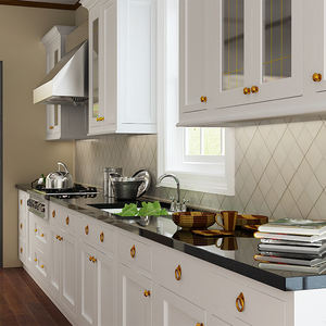 Ensemble de meubles en pvc avec comptoir en quartz, meuble de cuisine moderne en bois massif de <span class=keywords><strong>george</strong></span>, offre spéciale - Product Image 5