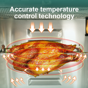 Hot đúp hai giỏ 4L + 4L kỹ thuật số không dầu đối lưu lò vi sóng nướng hâm nóng hơi nước điện lò nướng lò nướng nồi chiên không khí - Product Image 6