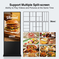 Pantalla Táctil Digital para Interiores de 43/49/55/65 Pulgadas, Smart 4K IPS LCD Mini-LED con Retroiluminación, Antideslumbrante, con CMS Integrado