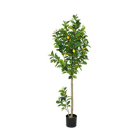Pour un arbre artificiel en bambou et ficus de 40 cm, moderne, de haute qualité, écologique, décoratif d'intérieur, avec support