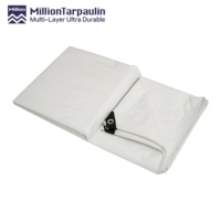 Bâche en PE blanc 80g anti-UV, indéchirable, durable et imperméable pour voiture et extérieur