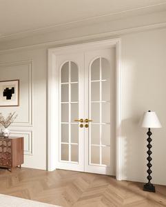 Pintu Masuk Utama Kayu Desain Modern untuk Rumah, Pintu Masuk Kayu Solid - Product Image 4