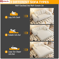 Neues Design Atmungsaktives Stoff-Cabrio 3 in 1 komprimierte stabile Sofa couch mit faltbarer Matratze für den Wohnungs gebrauch