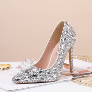 S4657F nuove <span class=keywords><strong>scarpe</strong></span> con <span class=keywords><strong>tacco</strong></span> alto a spillo multicolore <span class=keywords><strong>da</strong></span> 11cm con <span class=keywords><strong>tacco</strong></span> <span class=keywords><strong>basso</strong></span> a punta blu per banchetti nuziali con <span class=keywords><strong>tacco</strong></span> alto - Product Image 3