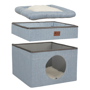 Cama plegable funcional para gato, Casa con rascador, fabricante al por mayor - Product Image 3