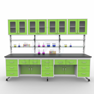 Banco da Laboratorio Moderno Antiumidità Vital Lab con Armadietto e Cassetto per Ospedali e Cliniche Dentistiche - Product Image 4