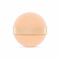 JLY 38mm Éponge de maquillage ronde double face en velours, mini applicateur de poudre, avec sangle en ruban satiné, OEM ODM