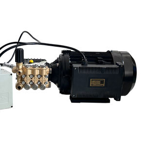 مضخة مياه ثلاثية المكونة تعمل بالكهرباء للأغراض الصناعية مزودة ببخاخ تشغيل وإيقاف أوتوماتيكي بقوة 3 كيلو وات 2200 رطل لكل بوصة 150 بار لضغط عالٍ في عملية التنظيف - Product Image 2