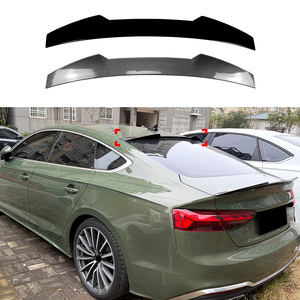Audi A5 S5 RS5 F5 Rear Spoiler Carbon Fiber Texture Ducktail Trunk Wing 2017-24 - Product Image 1