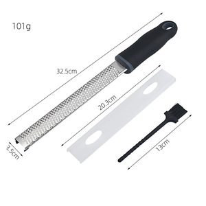 Stainless Steel Lemon Zester Cheese Slicer Multi Function Grater With Brush And Shield For Citrus And Chocolate - Product Image 5