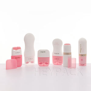 Venta al por mayor OEM botellas cosméticas 60ml 100mL forma ovalada HDPE botella con masaje Roll on Cap para el cuidado del cuerpo - Product Image 4
