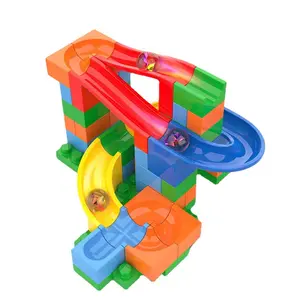 Popular Toys DIY Assemble 69pcs Bricks Setmaze blocks building Toy track maze plastic marble run toys for kids