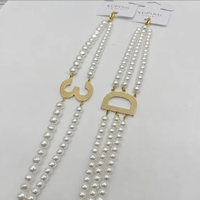 Bracelet en or plaqué Xuping avec pendentif en perle CZ pour femmes, bracelet élégant et raffiné, bracelet extensible réglable