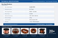 1.0-6.0mm Tam Otomatik Yüksek Gerilim Trafo Bobin Sarma Makinesi 220V