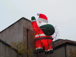 Décoration de Noël personnalisée, ballon géant lumineux LED, Père Noël de dessin animé, décoration <span class=keywords><strong>gonflable</strong></span> avec lumières LED pour les événements en plein air - Product Image 4