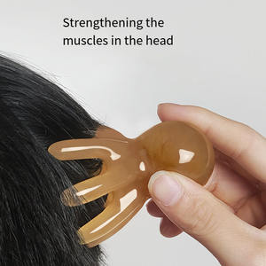 Peine Masajeador de Cabeza con Forma de Pulpo, Herramienta de Acupresión para Masaje del Cuero Cabelludo, Dientes Anchos para Desenredar - Product Image 5